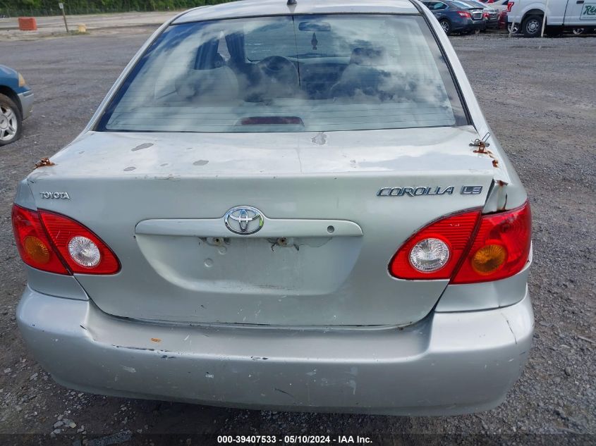 2003 Toyota Corolla Le VIN: 2T1BR32E13C147706 Lot: 39407533