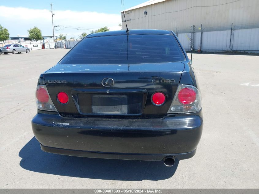 2003 Lexus Is 300 VIN: JTHBD192330076628 Lot: 39407593