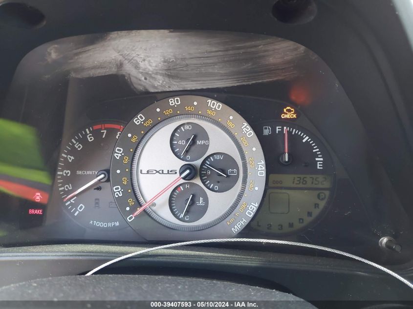 2003 Lexus Is 300 VIN: JTHBD192330076628 Lot: 39407593