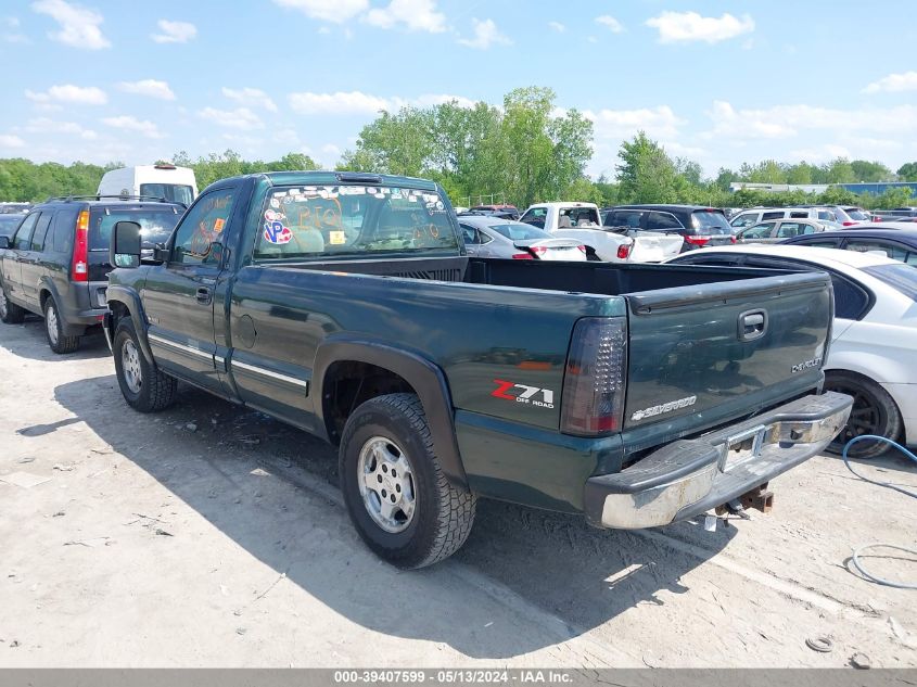 2001 Chevrolet Silverado 1500 Ls VIN: 1GCEK14T31E203365 Lot: 39407599