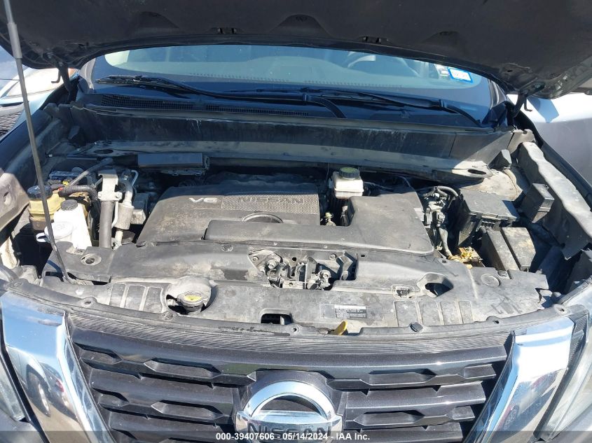 2017 Nissan Pathfinder Sl VIN: 5N1DR2MN7HC666139 Lot: 39407606