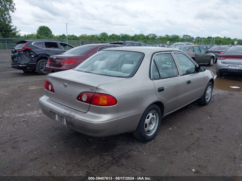 2001 Toyota Corolla Ce VIN: 2T1BR12E01C410401 Lot: 39407613