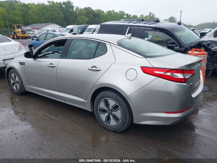 2012 Kia Optima Hybrid Ex VIN: KNAGM4ADXC5018330 Lot: 39407640