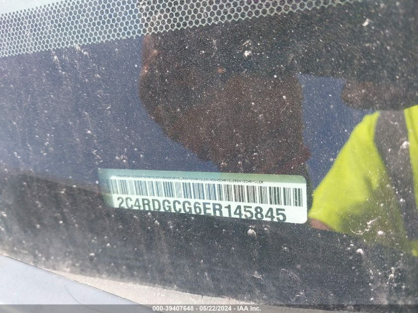 2014 Dodge Grand Caravan Sxt VIN: 2C4RDGCG6ER145845 Lot: 39407648