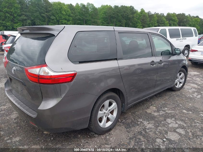 2015 Toyota Sienna L 7 Passenger VIN: 5TDZK3DC4FS657963 Lot: 39407672