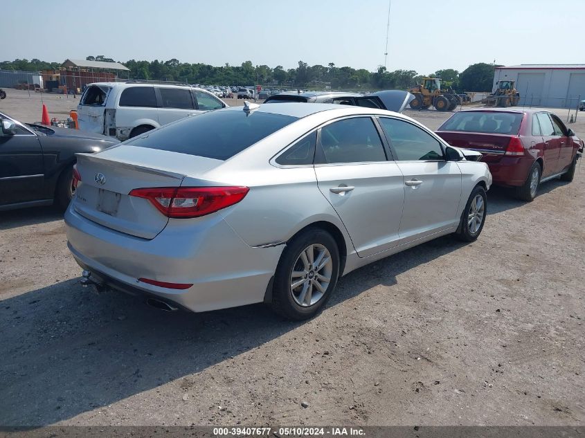 2015 Hyundai Sonata Se VIN: 5NPE24AFXFH186507 Lot: 39407677