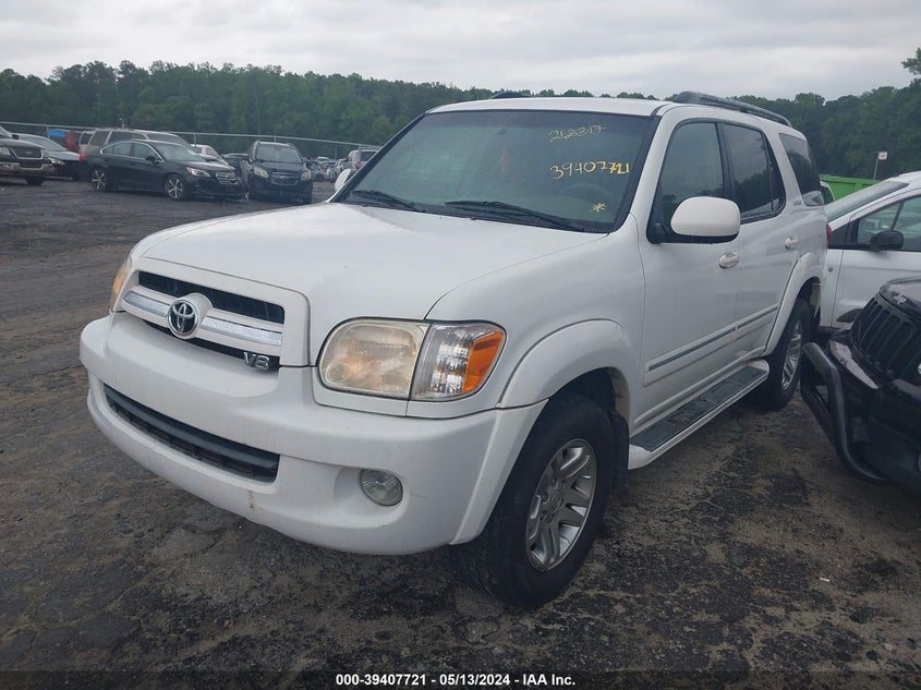 2006 Toyota Sequoia Limited V8 VIN: 5TDZT38A36S268317 Lot: 39407721