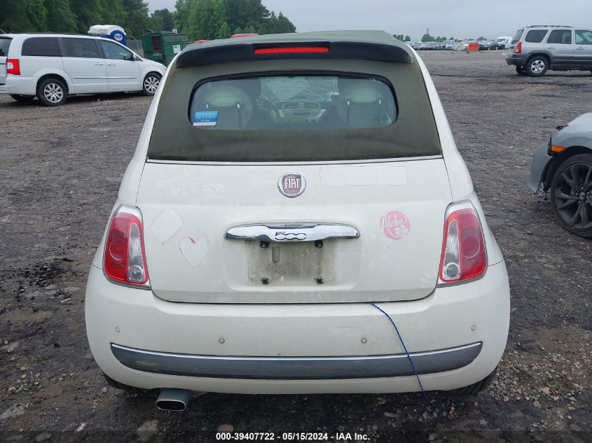 2012 Fiat 500C Lounge VIN: 3C3CFFER3CT119047 Lot: 39407722