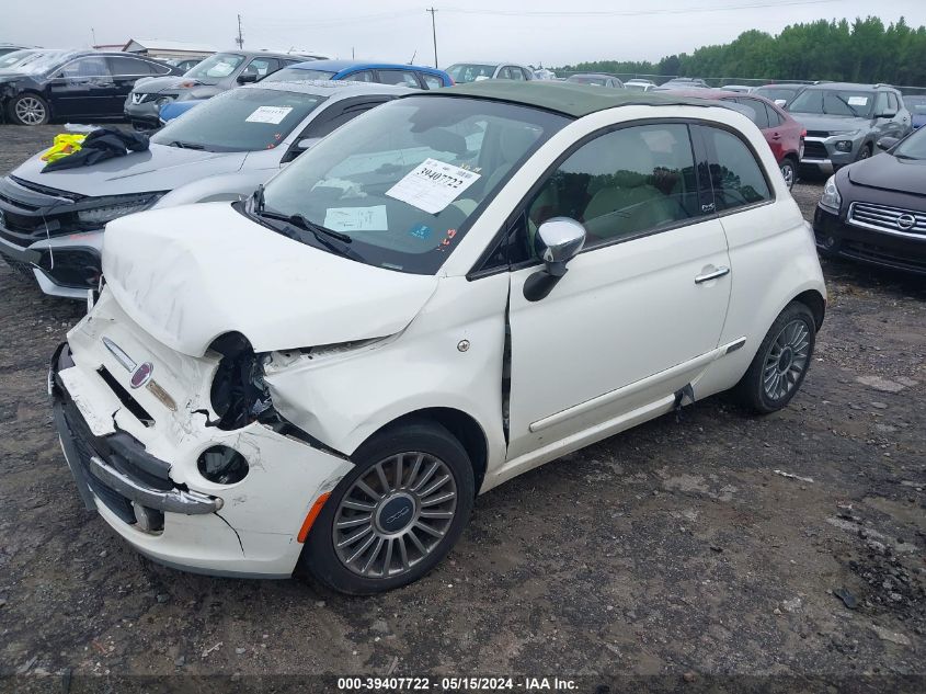 2012 Fiat 500 Lounge VIN: 3C3CFFER3CT119047 Lot: 39407722