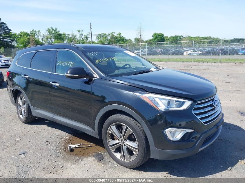 2015 Hyundai Santa Fe Limited VIN: KM8SR4HF6FU092386 Lot: 39407730