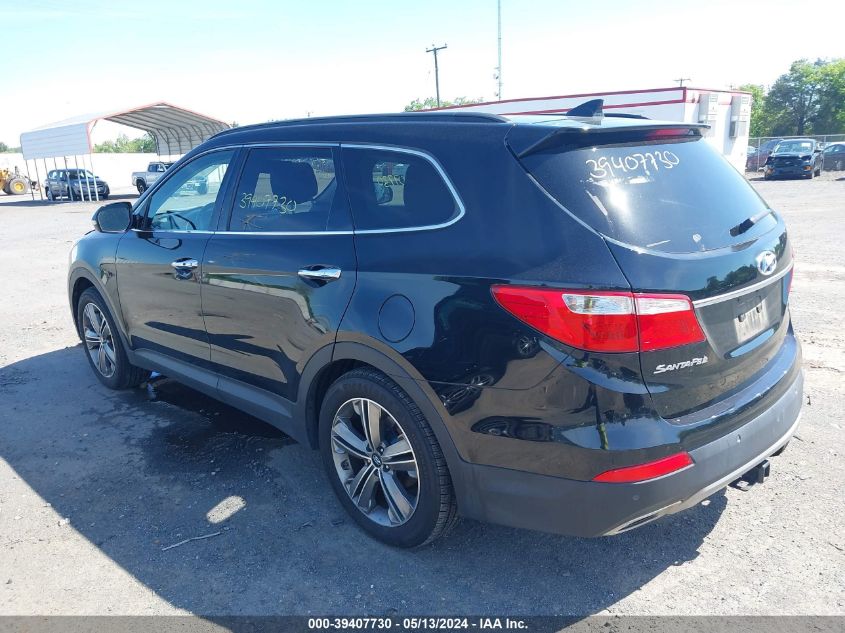 2015 Hyundai Santa Fe Limited VIN: KM8SR4HF6FU092386 Lot: 39407730