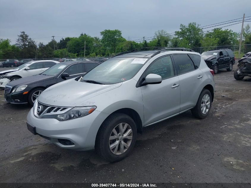 2014 Nissan Murano S/Sl/Sv/Le VIN: JN8AZ1MW3EW522726 Lot: 39407744