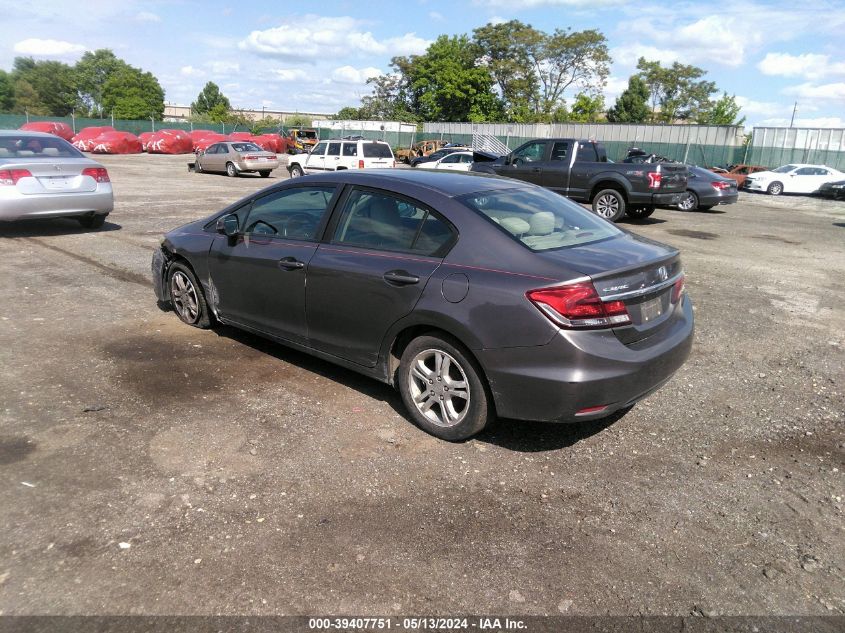 2013 Honda Civic Lx VIN: 19XFB2F57DE226097 Lot: 39407751