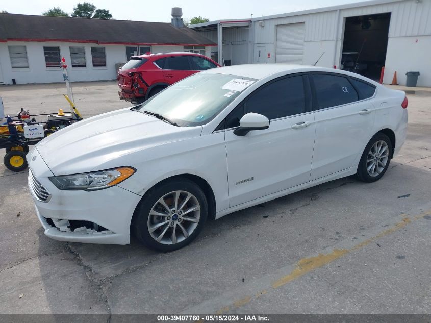 2017 Ford Fusion Hybrid Se VIN: 3FA6P0LUXHR385363 Lot: 39407760