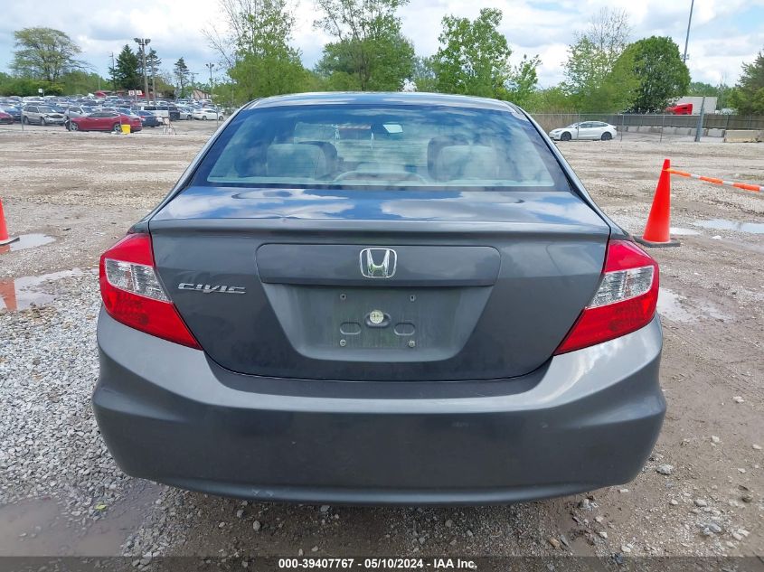 2012 Honda Civic Lx VIN: 19XFB2F5XCE107961 Lot: 39407767