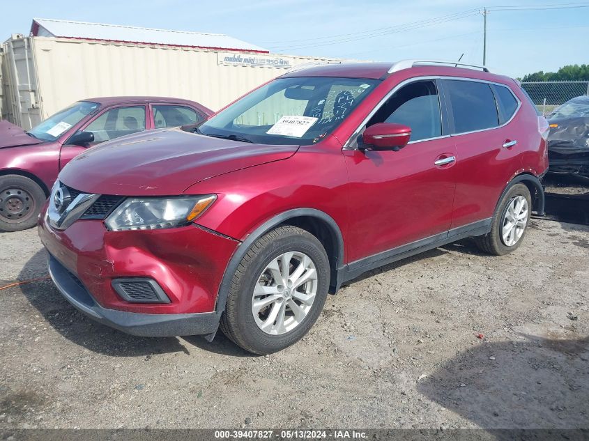 2014 Nissan Rogue Sv VIN: 5N1AT2MK0EC757517 Lot: 39407827