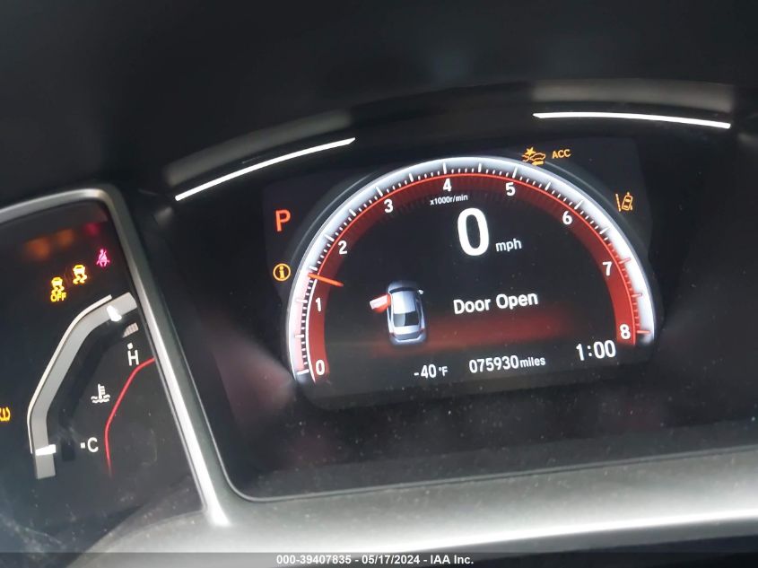 2019 Honda Civic Sport VIN: 2HGFC2F84KH542485 Lot: 39407835