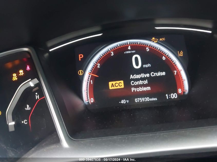 2019 Honda Civic Sport VIN: 2HGFC2F84KH542485 Lot: 39407835