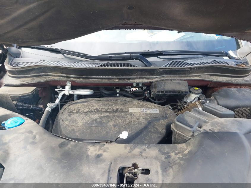 2019 Honda Pilot Touring VIN: 5FNYF6H95KB049822 Lot: 39407846