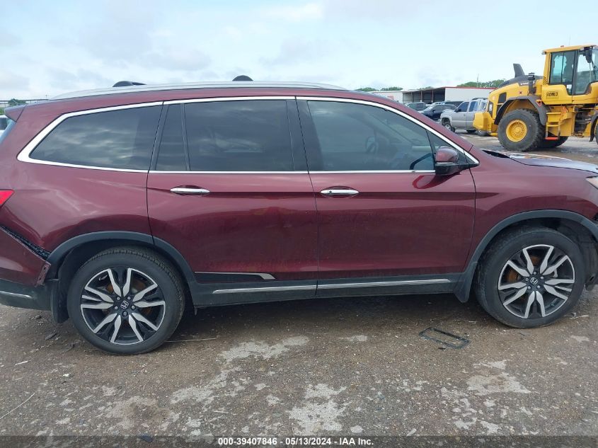 2019 Honda Pilot Touring VIN: 5FNYF6H95KB049822 Lot: 39407846