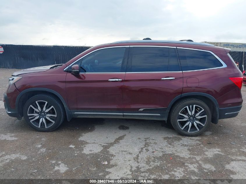2019 Honda Pilot Touring VIN: 5FNYF6H95KB049822 Lot: 39407846