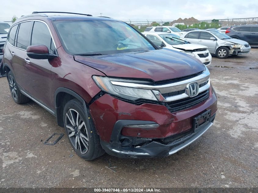 2019 Honda Pilot Touring VIN: 5FNYF6H95KB049822 Lot: 39407846
