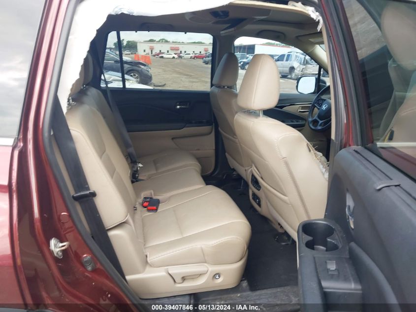 2019 Honda Pilot Touring VIN: 5FNYF6H95KB049822 Lot: 39407846