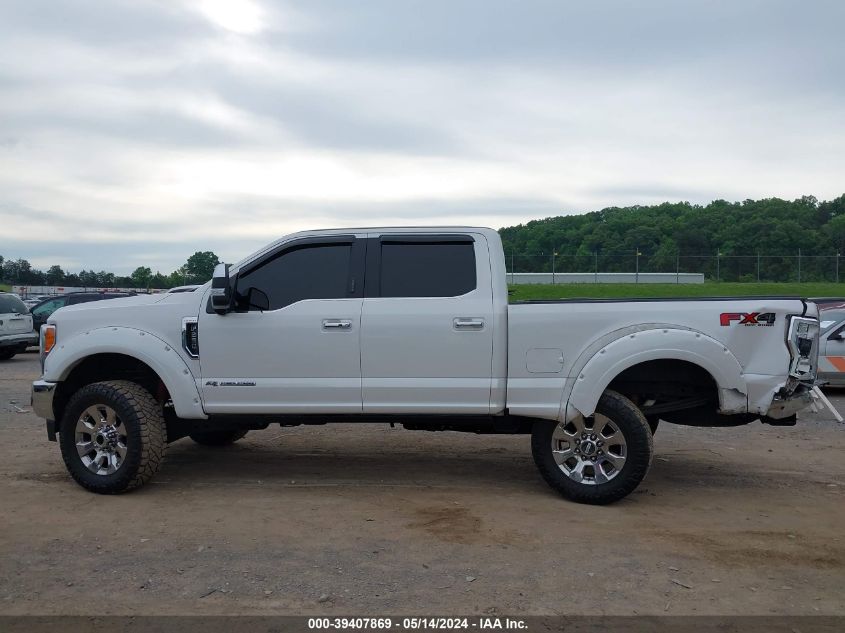 2017 Ford F-250 Lariat VIN: 1FT7W2BT2HED55525 Lot: 39407869