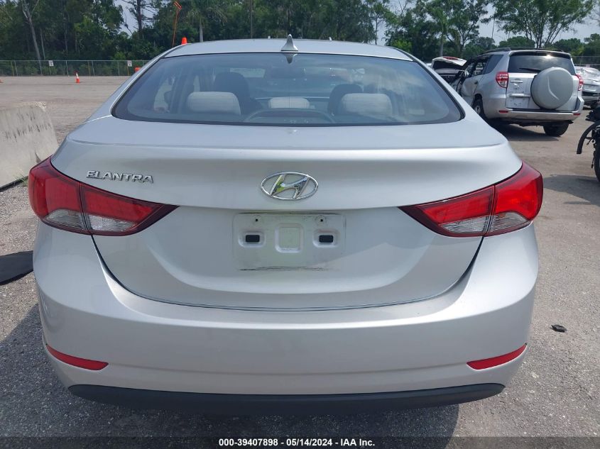 2016 Hyundai Elantra Se/Sport/Limited VIN: KMHDH4AE5GU481261 Lot: 39407898