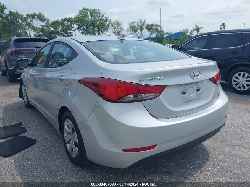 2016 Hyundai Elantra Se/Sport/Limited VIN: KMHDH4AE5GU481261 Lot: 39407898