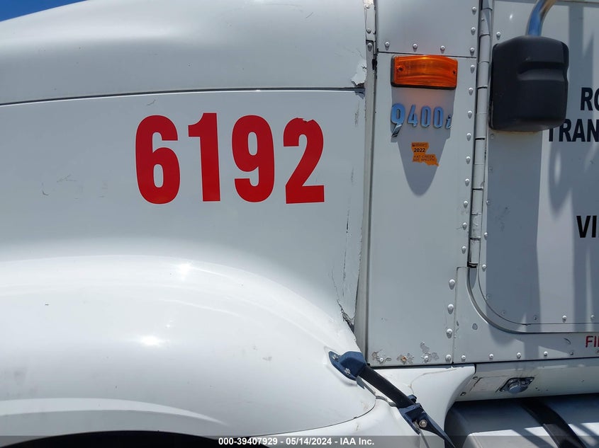 2007 International 9400 9400I VIN: 2HSCNAPRX7C308490 Lot: 39407929