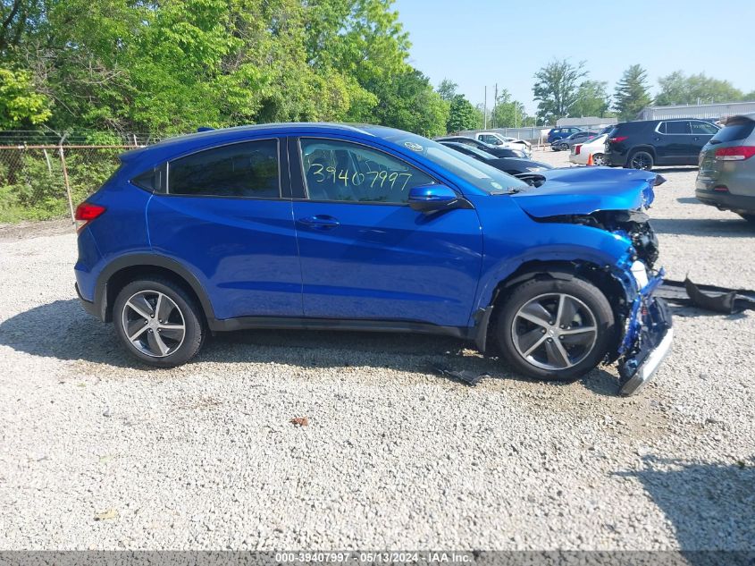 2022 Honda Hr-V Awd Ex-L VIN: 3CZRU6H7XNM747619 Lot: 39407997