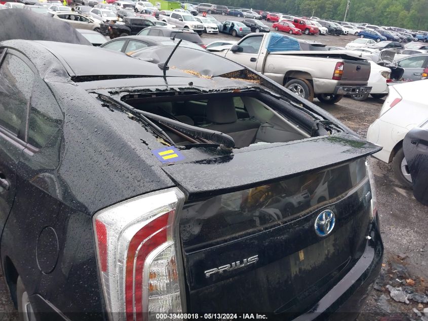 2013 Toyota Prius Two VIN: JTDKN3DU4D5591175 Lot: 39408018