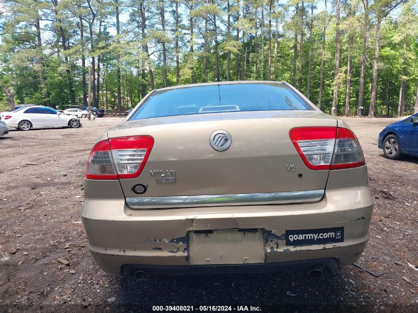 2008 Mercury Milan V6 Premier VIN: 3MEHM08118R654486 Lot: 39408021