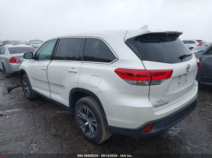 2019 Toyota Highlander Le Plus VIN: 5TDZZRFH9KS306600 Lot: 39408039