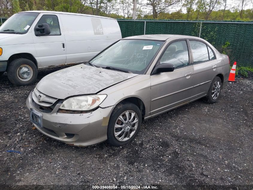 2004 Honda Civic Lx VIN: 2HGES16594H501867 Lot: 39408054