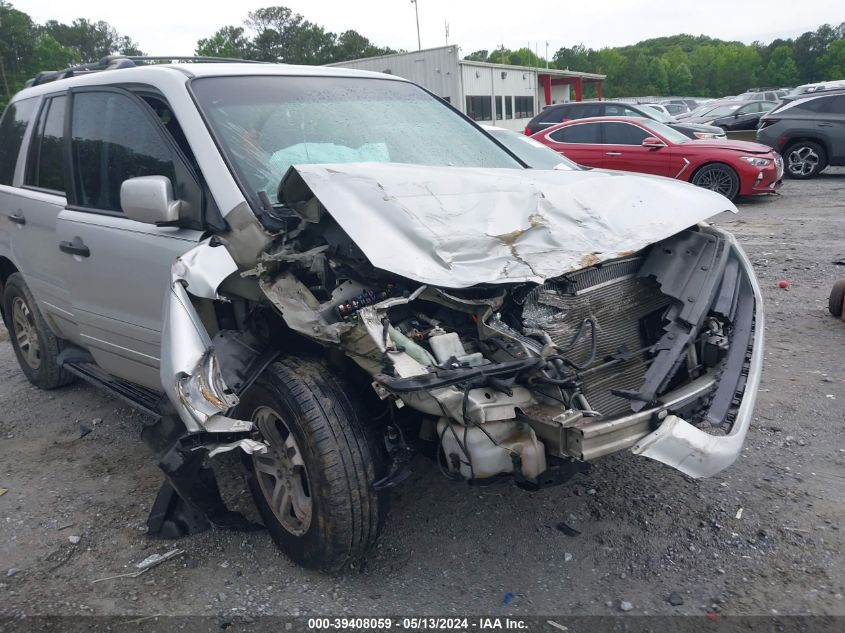 2004 Honda Pilot Ex-L VIN: 2HKYF185X4H587680 Lot: 39408059