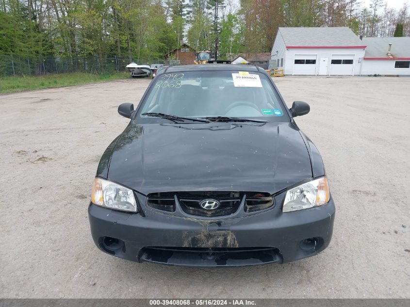 2002 Hyundai Accent L VIN: KMHCF35G52U183907 Lot: 39408068