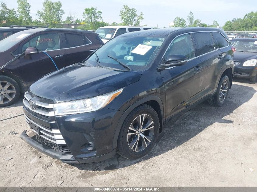 2017 Toyota Highlander Le VIN: 5TDBZRFH1HS431584 Lot: 39408074