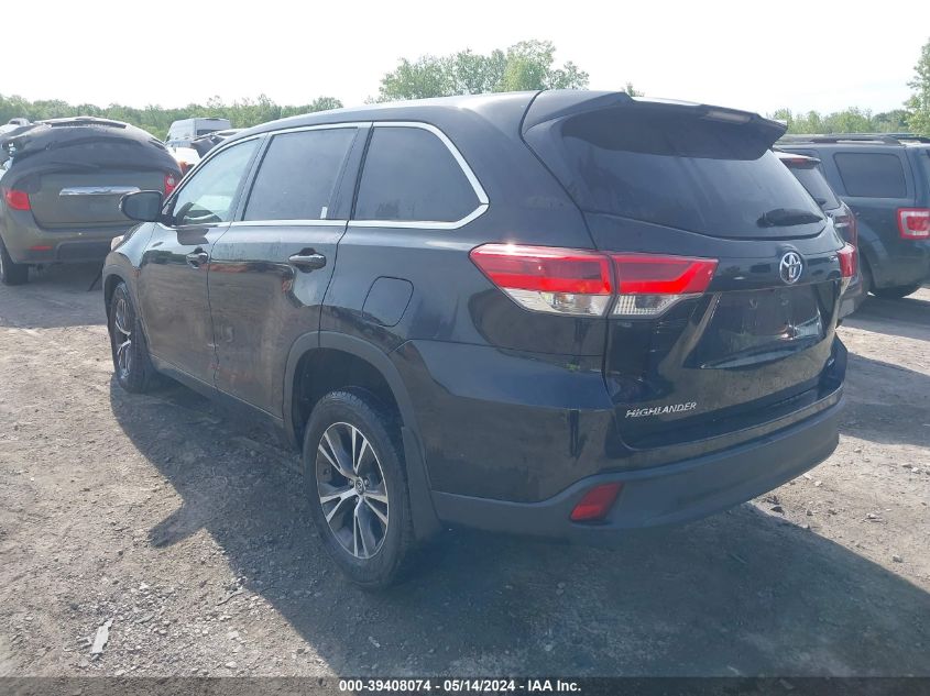 2017 Toyota Highlander Le VIN: 5TDBZRFH1HS431584 Lot: 39408074