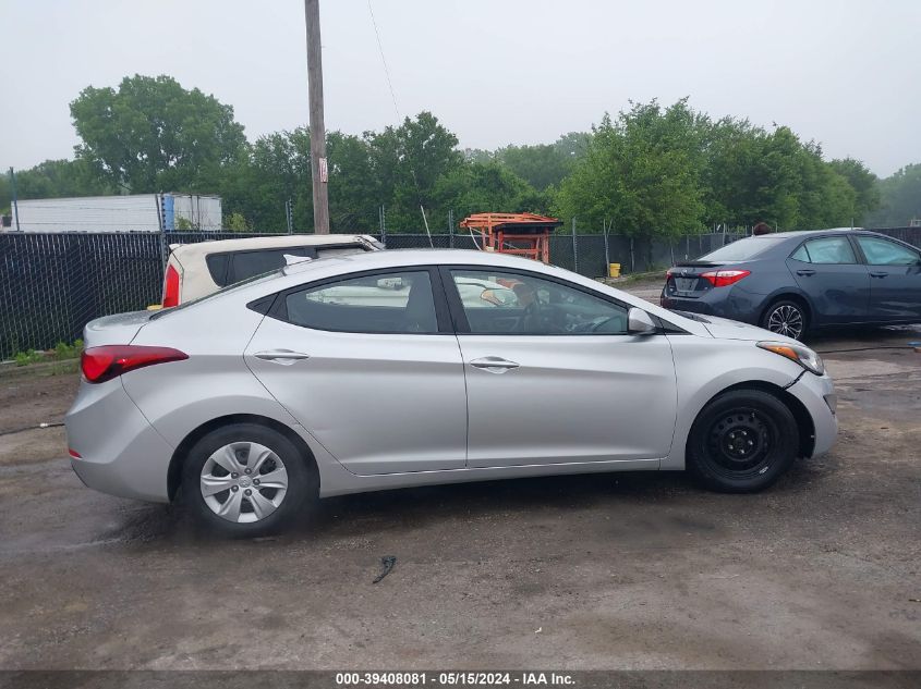 2016 Hyundai Elantra Se VIN: 5NPDH4AE8GH726259 Lot: 39408081