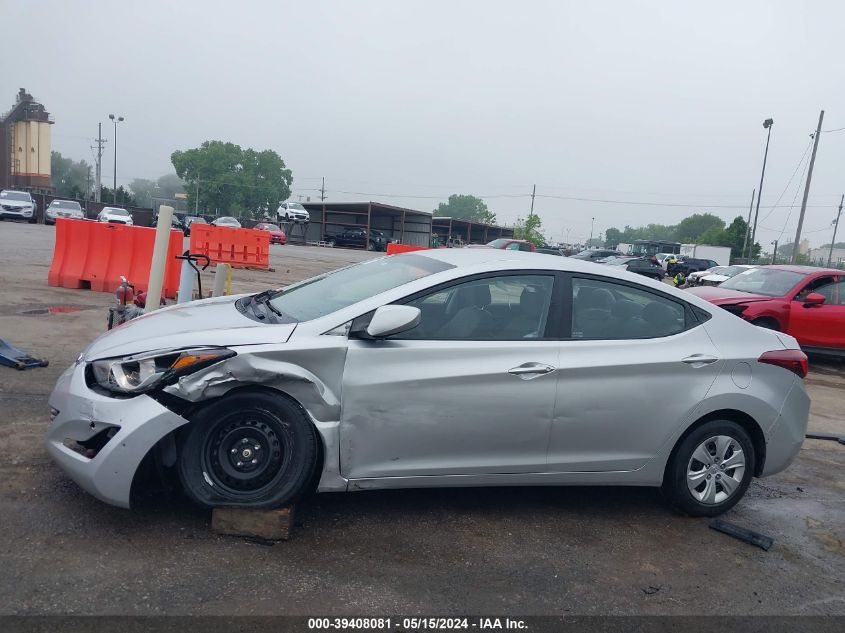 2016 Hyundai Elantra Se VIN: 5NPDH4AE8GH726259 Lot: 39408081