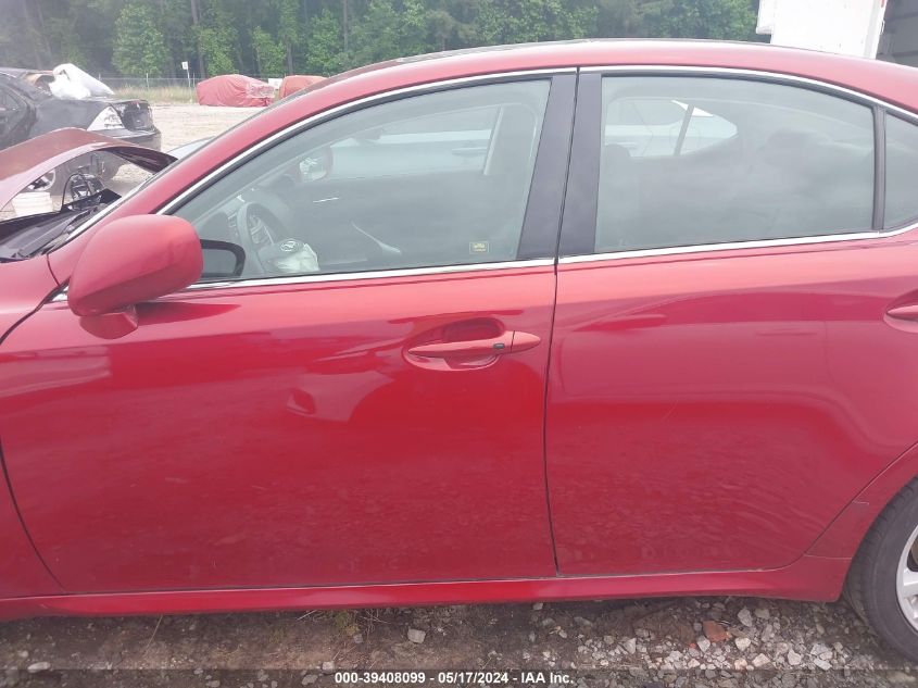 2006 Lexus Is 250 VIN: JTHBK262565020214 Lot: 39408099