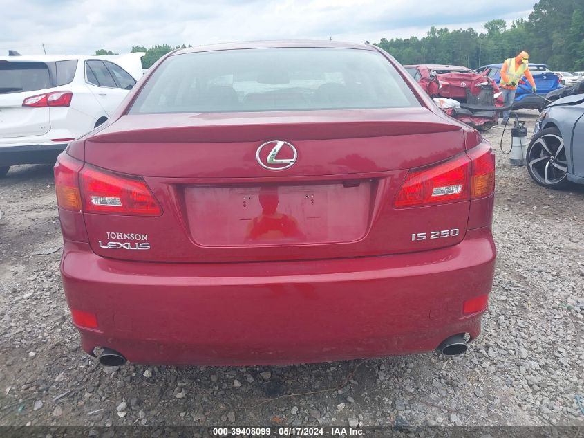 2006 Lexus Is 250 VIN: JTHBK262565020214 Lot: 39408099