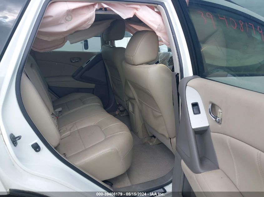 2014 Nissan Murano Sl VIN: JN8AZ1MU4EW409284 Lot: 39408179