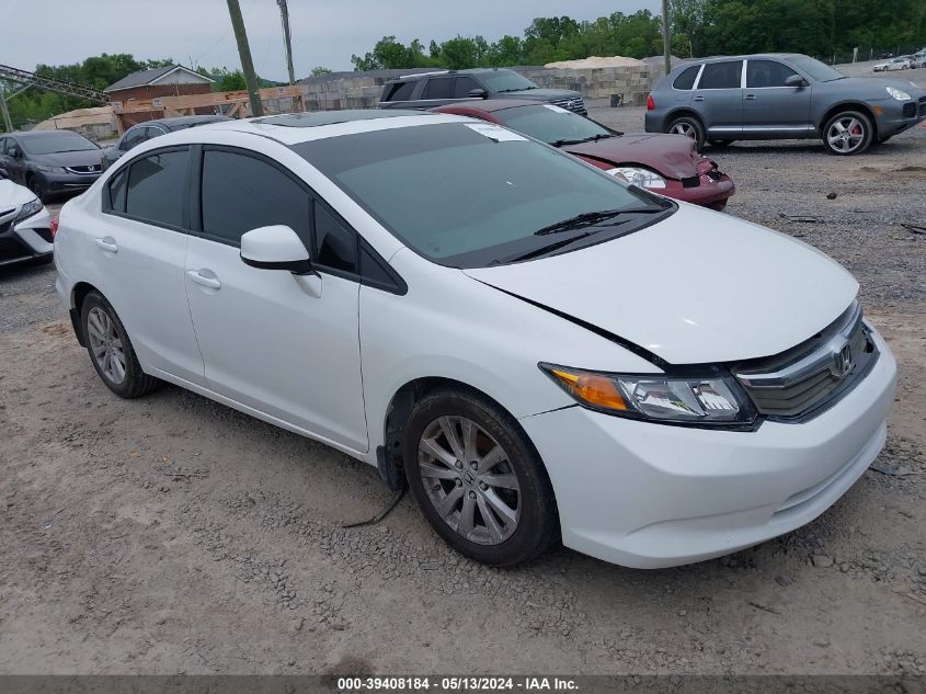 2012 Honda Civic Ex VIN: 2HGFB2F89CH551994 Lot: 39408184