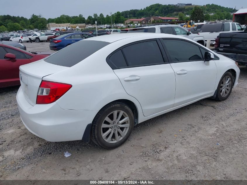 2012 Honda Civic Ex VIN: 2HGFB2F89CH551994 Lot: 39408184