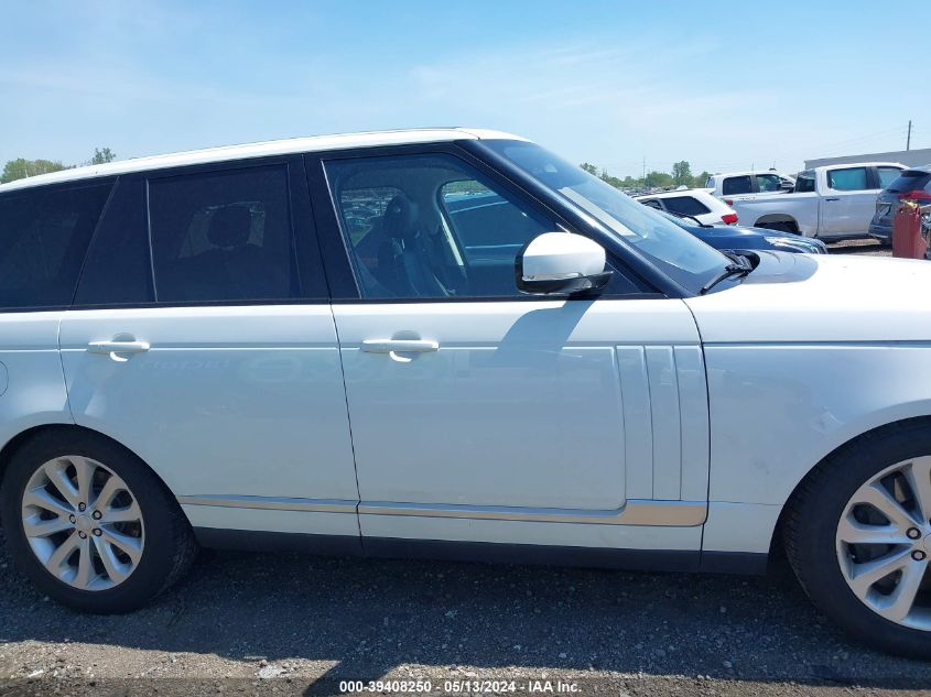 2016 Land Rover Range Rover 3.0L V6 Supercharged Hse VIN: SALGS2PF9GA313690 Lot: 39408250