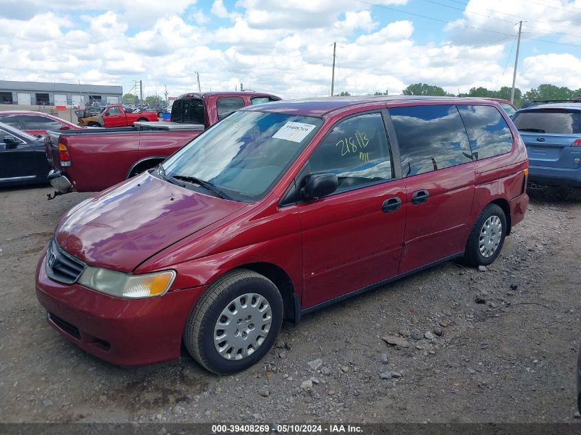 2002 Honda Odyssey Lx VIN: 5FNRL18562B046778 Lot: 39408269