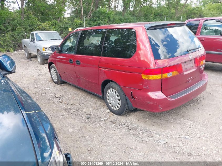 2002 Honda Odyssey Lx VIN: 5FNRL18562B046778 Lot: 39408269